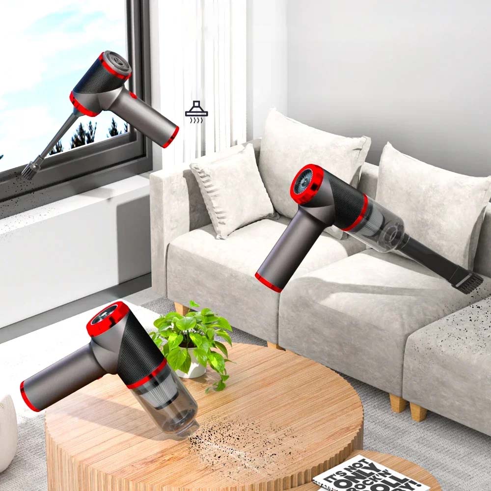 Mini Aspirador SZUK 8000PA - Aspira e Sopra, 560g, USB-C Mini Aspirador SZUK 8000PA - Aspira e Sopra, 560g, USB-C